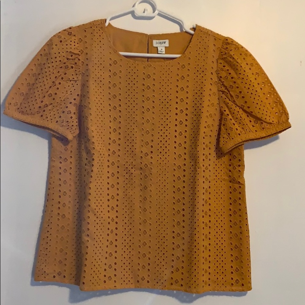 Brand new women’s J.Crew eyelet puff sleeve